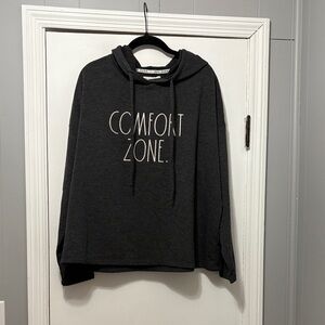 Rae Dunn Charcoal Gray Top
